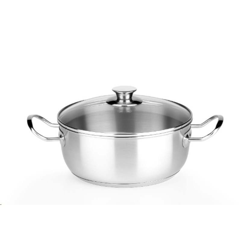 CHEF CACEROLA 24 CM C/ TAPA CRISTAL