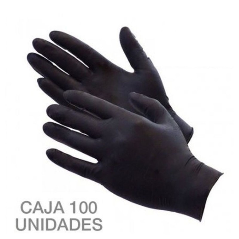 GUANTES NITRILO MEDIANA K-100 EXTREME LITE NEGRO