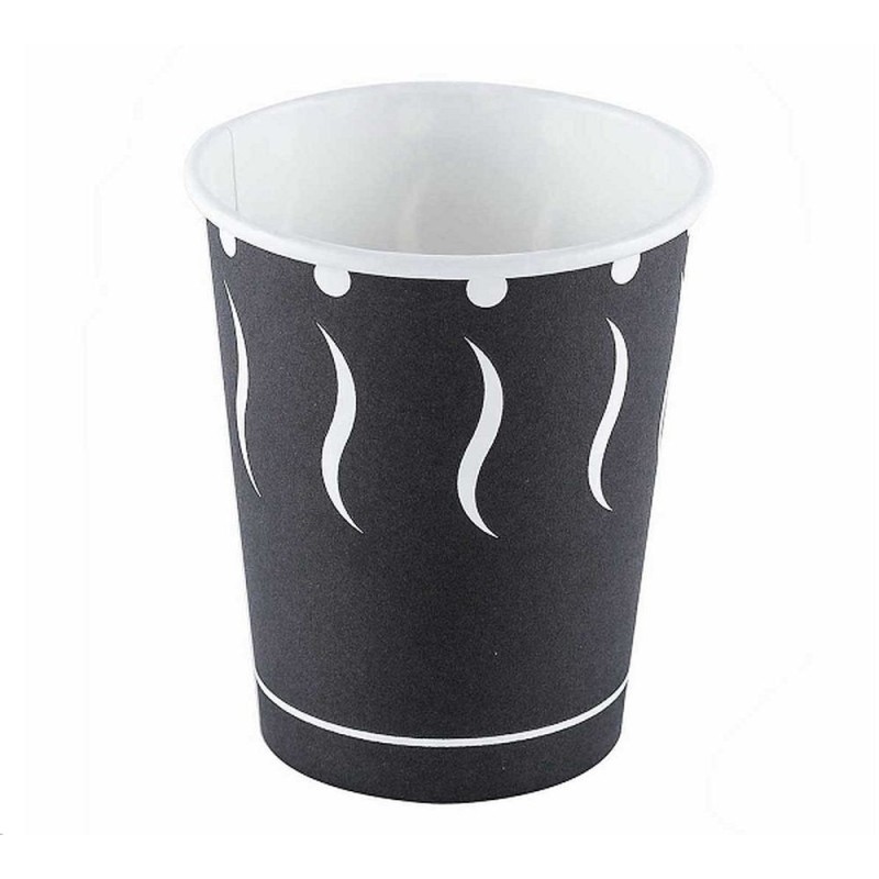 VASO PAPEL ESTAMPADO 120 ML K-50 NEGRO