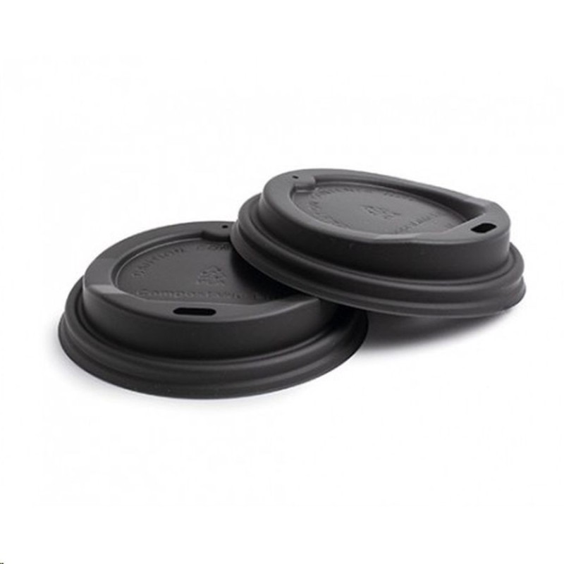 TAPA PS NEGRA PARA VASO 120ML K-50